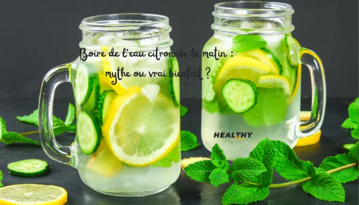 Les Bienfaits  De L'eau Citronnée Le Matin .