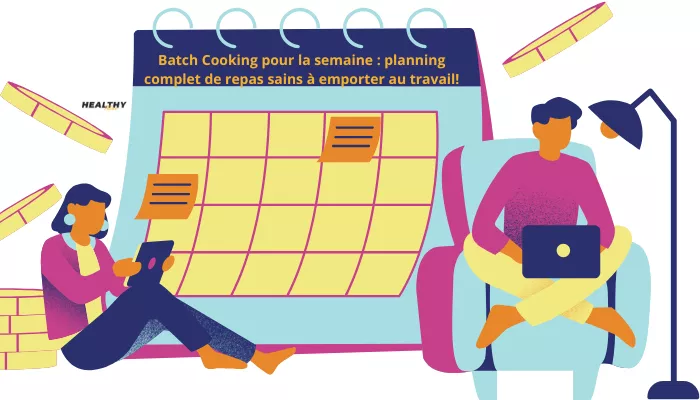 Un Planning De Batch Cooking Sur 5 Jours Spécialement Pensé Pour Des Repas Sains à Emporter Au Travail.